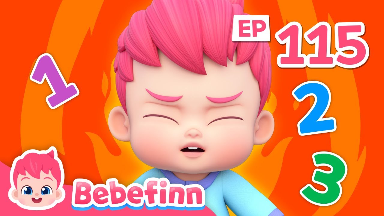Let's Count to Three 😡☺️ | EP115 | #Bebefinn Fun Nursery Rhymes for Kids
