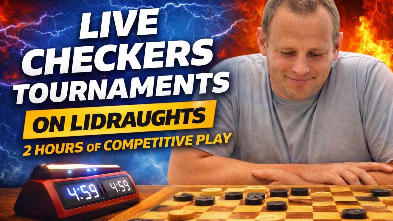 Live Checkers Tournaments on Lidraughts | 2 Hours of Competitive Play
