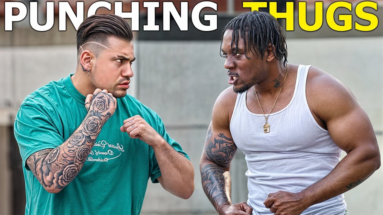 PUNCHING THUGS in the Hood GONE WRONG!