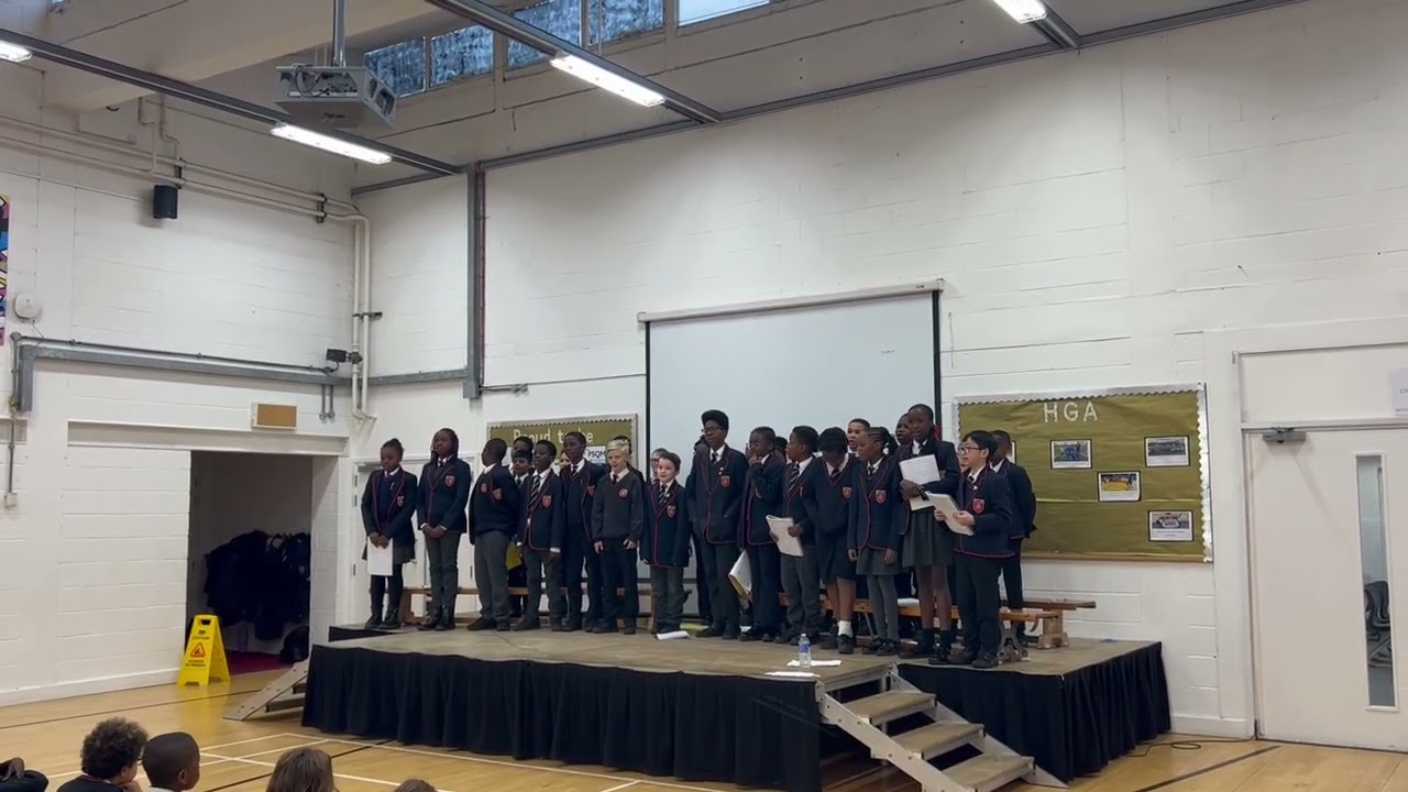 Year 6 perform 'Caged Bird' by Maya Angelou