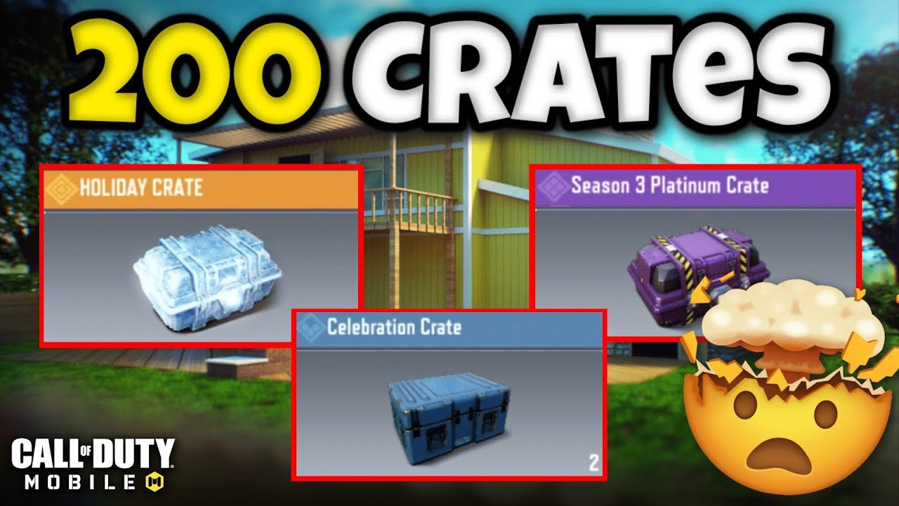OPENING 200 FREE CRATES... and i got LUCKY!! (COD Mobile)