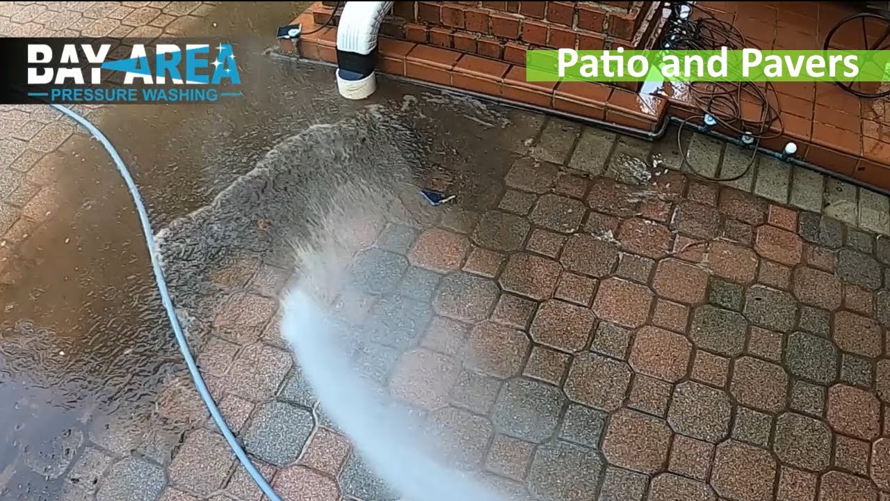 Cleaning Pavers around a Pool - Bay Area Pressure Washing