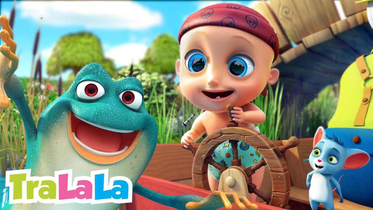 Cinci Broscuțe pe Buștean 🐸🎵 | Cântece Educa­tive Pentru Copii de la TraLaLa