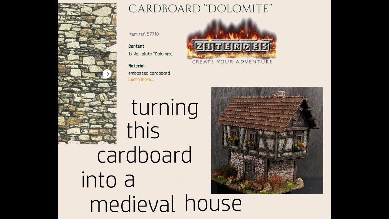 Turning Ziterdes cardboard into a medieval house + 15% discount code
