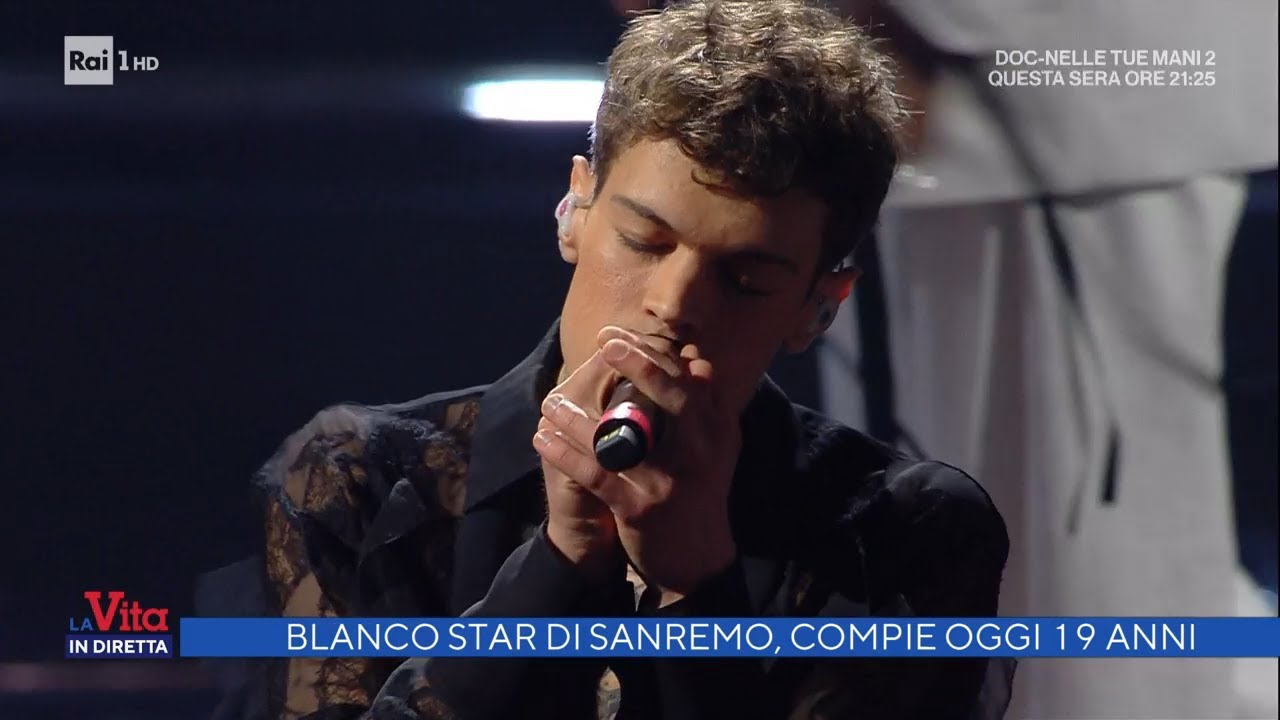 Blanco star di Sanremo, compie oggi 19 anni - La vita in diretta 10/02/2022