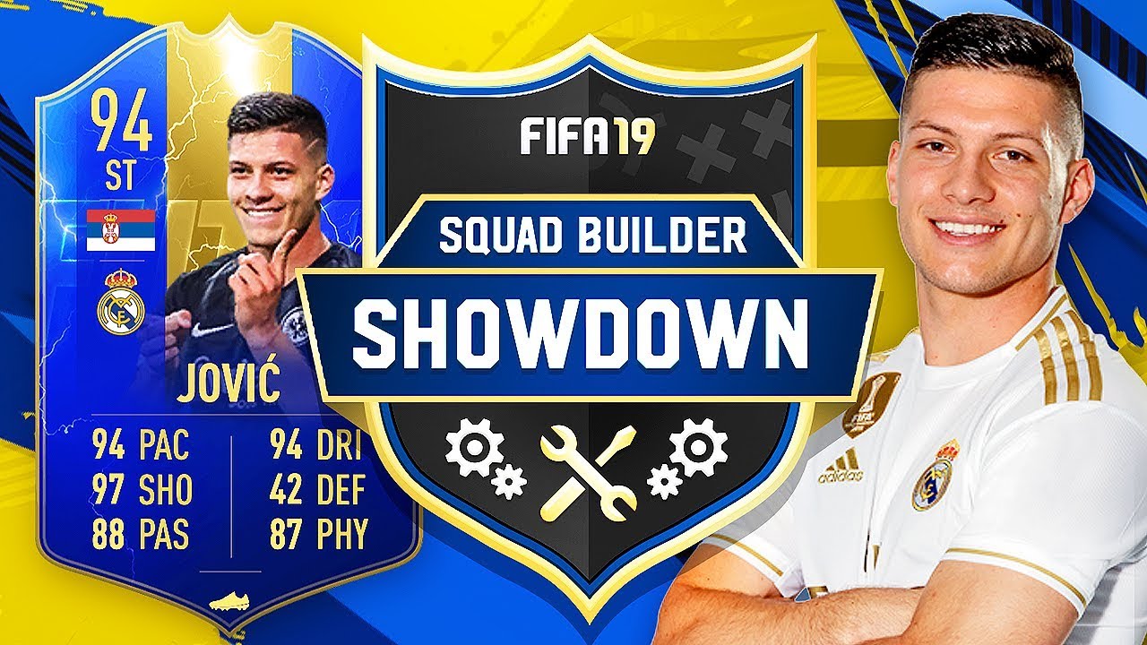 NEW REAL MADRID SIGNING LUKA JOVIC SQUAD BUILDER SHOWDOWN!! - FIFA 19 ULTIMATE TEAM