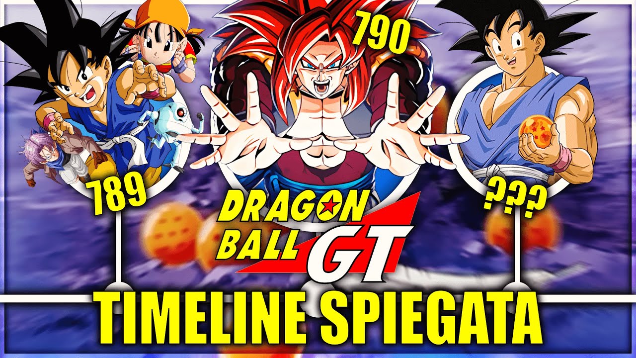 tutta la TIMELINE di DRAGON BALL GT SPIEGATA ita