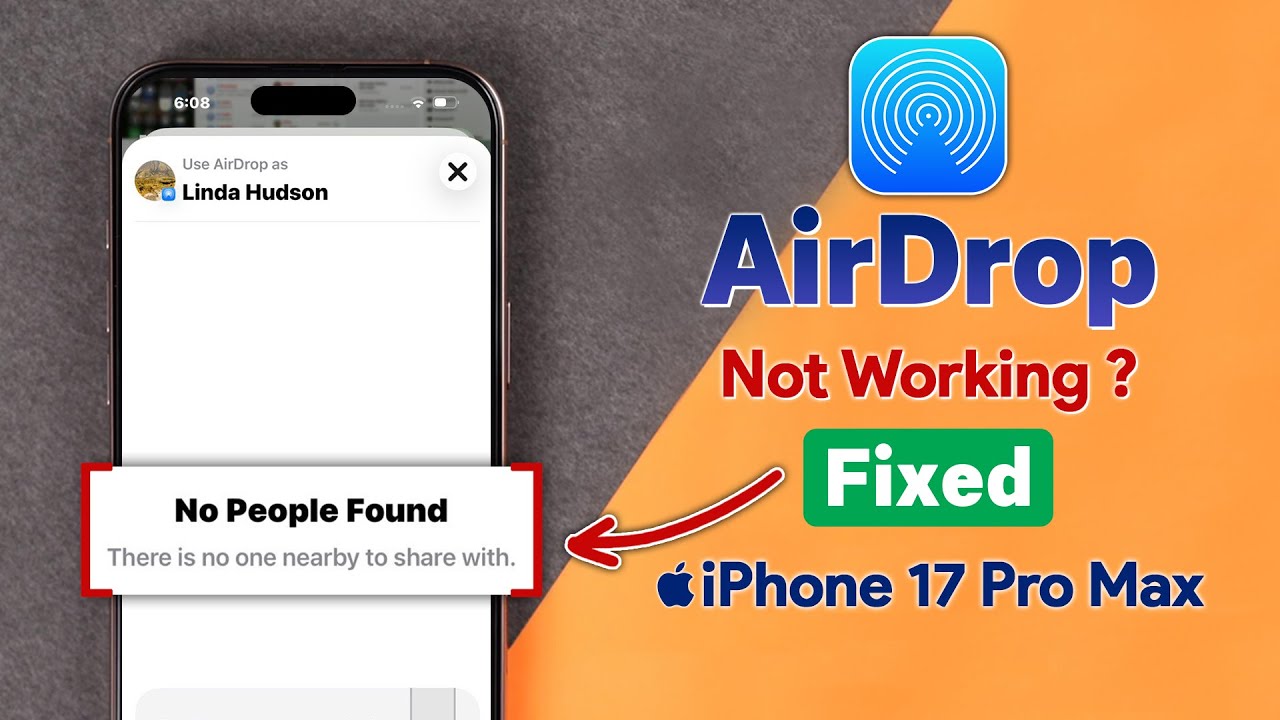 AirDrop Not Working on iPhone 17 / 17 Pro Max? - How to Fix!