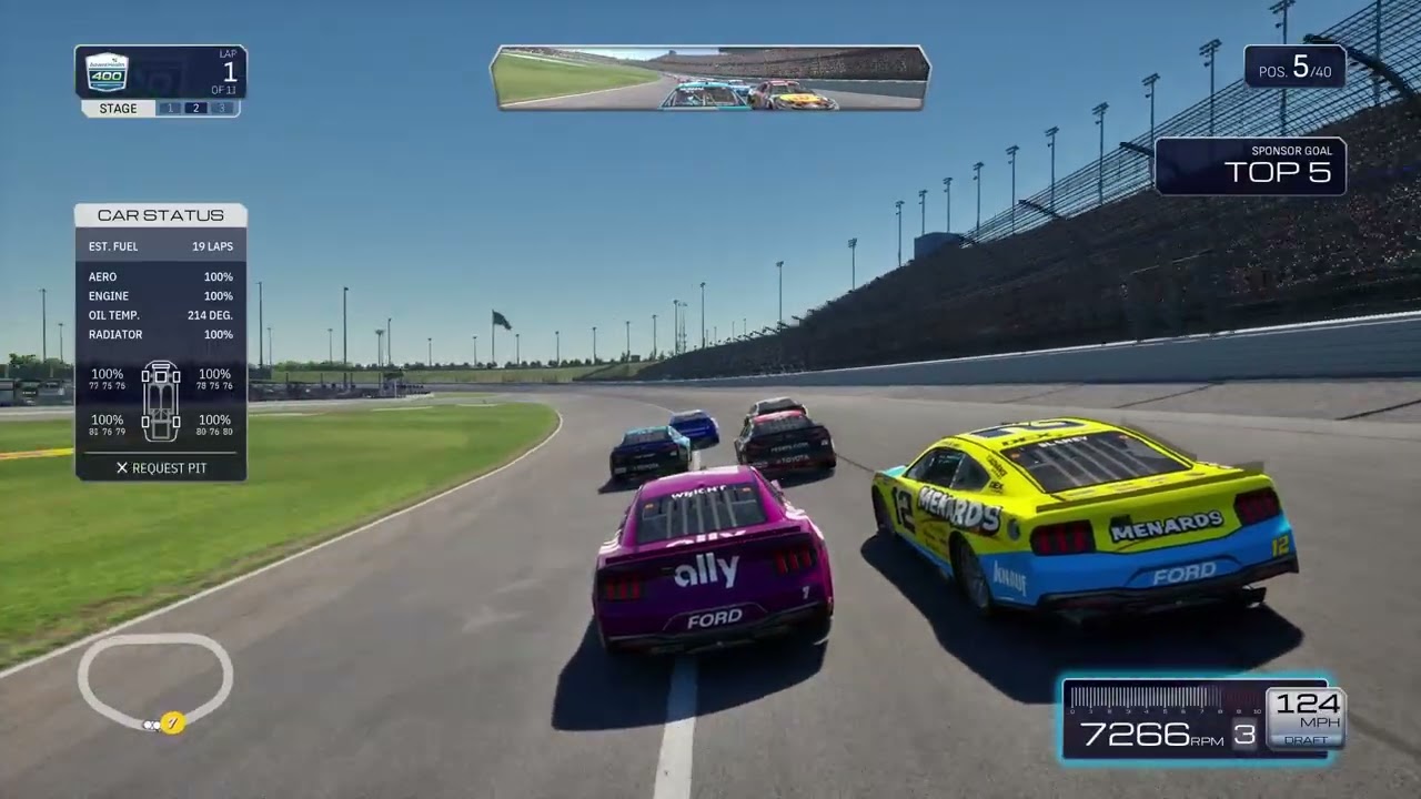 NASCAR 25 S9 W13 Cup @ Kansas
