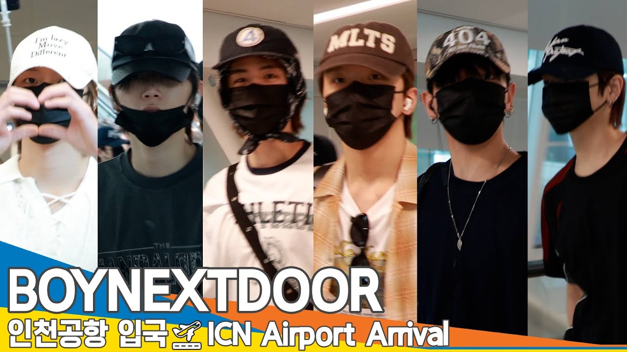 [4K] 보이넥스트도어, 인천공항 입국✈️｜BOYNEXTDOOR Airport Arrival 2025.7.13 Newsen