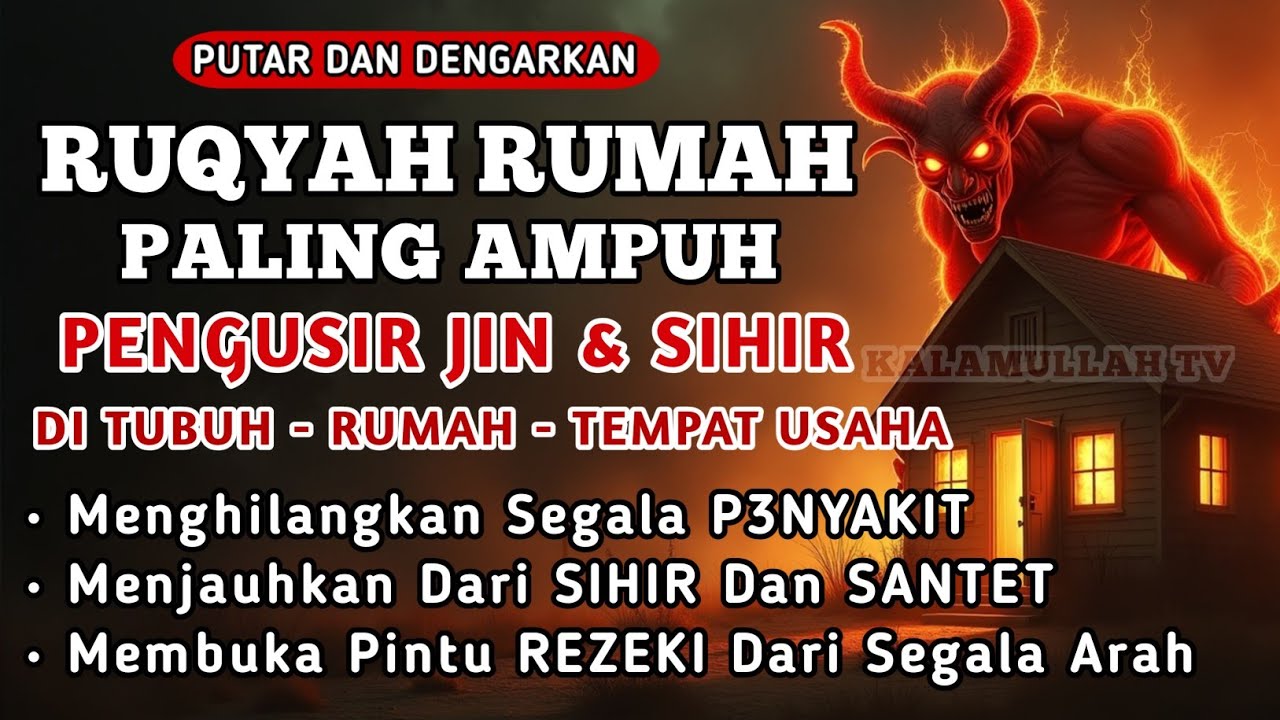RUQYAH RUMAH PENGHANCUR J!N & S!H1R DI RUMAH & TUBUH, PENENANG HATI & FIKIRAN | BY ALAA AQEL