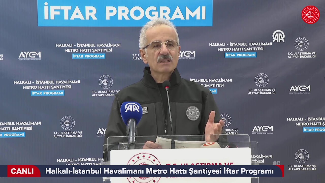 #Canlı | Halkalı-İstanbul Havalimanı Metro Hattı Şantiyesi İftar Programı | İstanbul