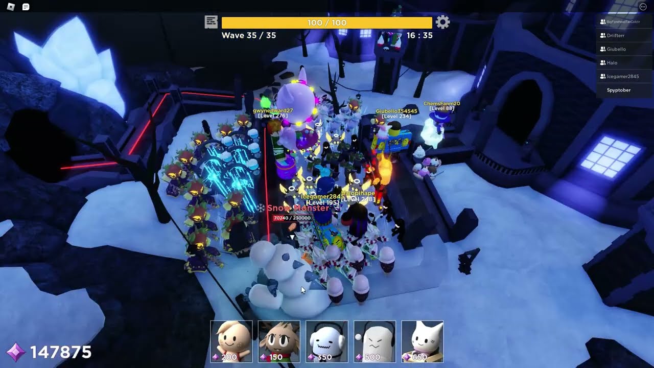 Snow Monster Frigid Fortress Medium (Tower Heroes)