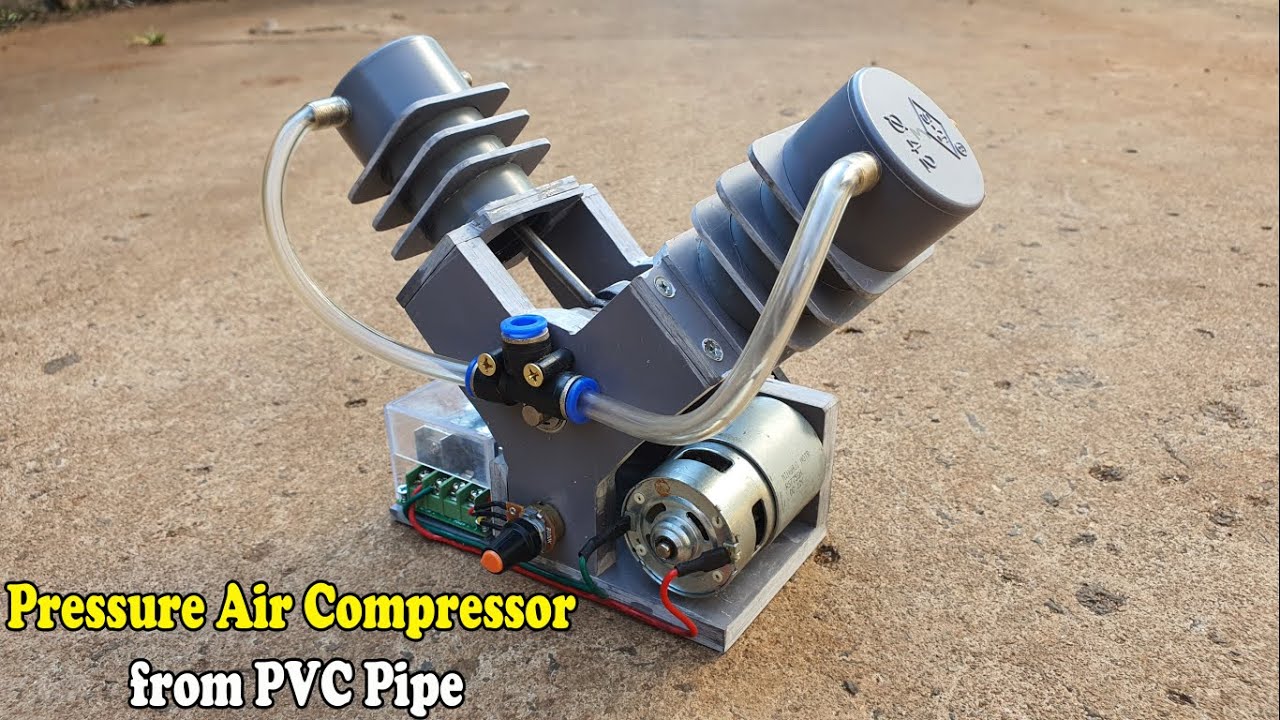 How To Make Air Pump At Home - Homemade Pressure Air Compressor