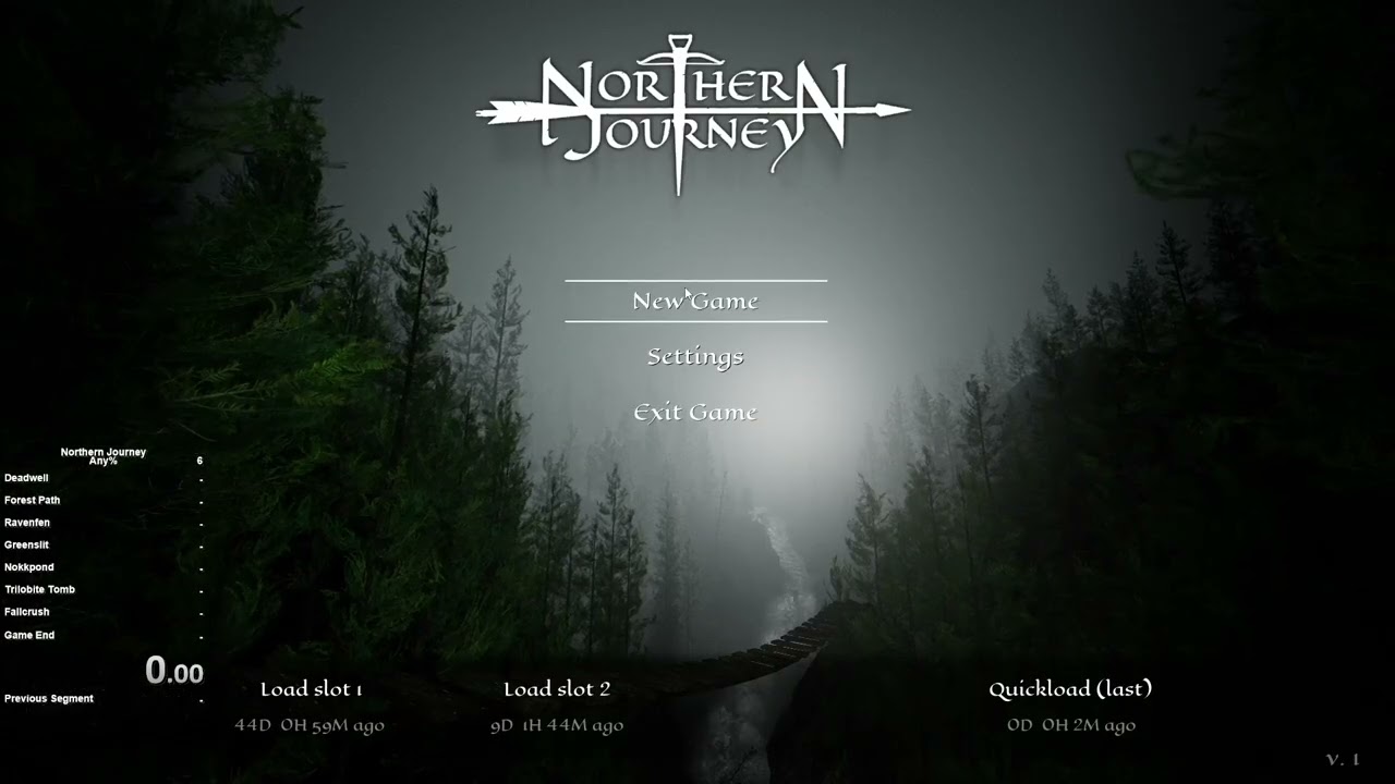 Northern Journey Speedrun Any% 3:01:59 (run starts at 07:20)