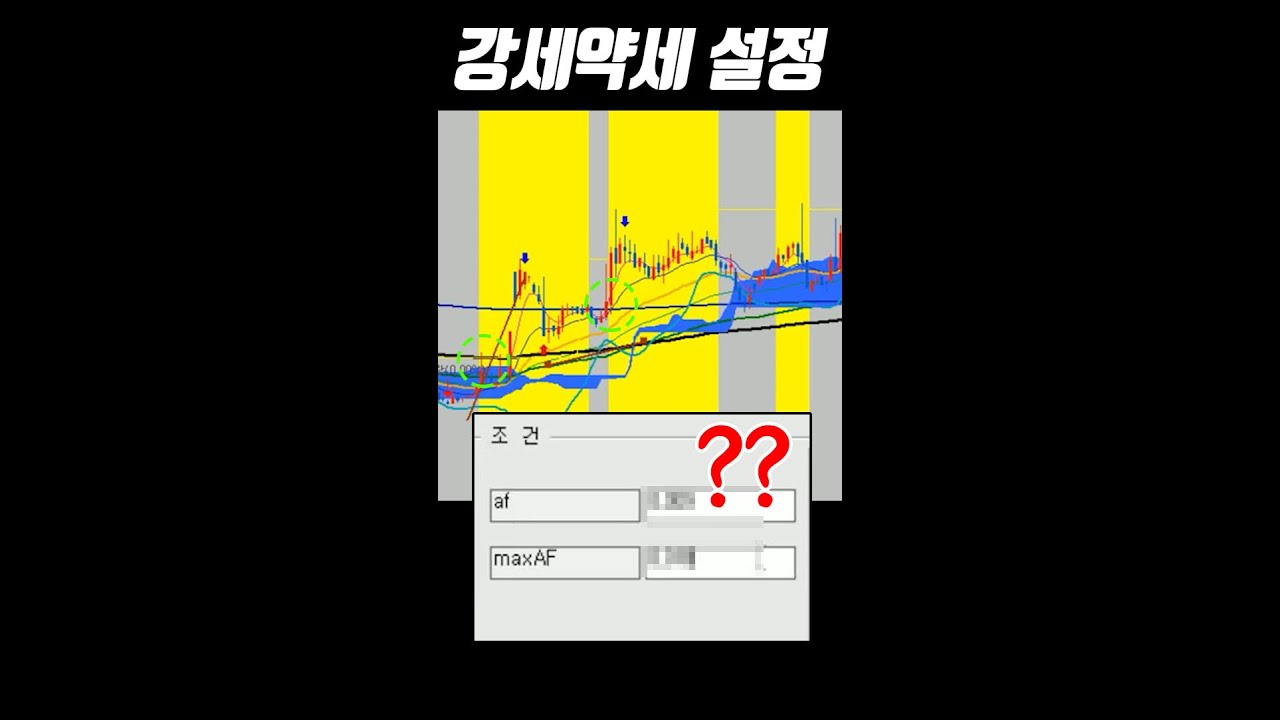 뜨면 급등하는 금밭 강세약세 설정법 (※이것만 알아도 주식 기본은 합니다 꼭 보세요!! 파라볼릭) [1분주식]