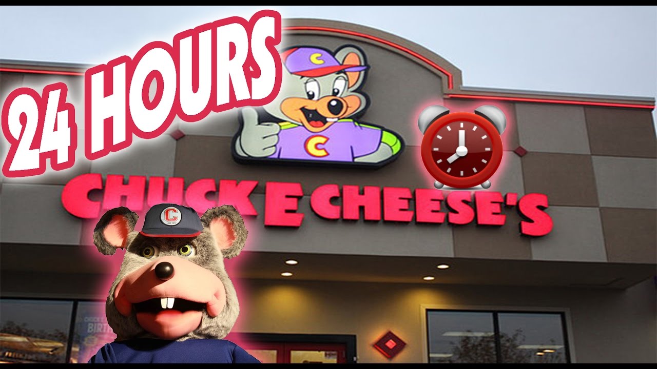 (CREEPY!) 24 HOUR OVERNIGHT in CHUCK E CHEESE FORT ⏰  | BEST OVERNIGHT CHALLENGE in CHUCK E CHEESE!