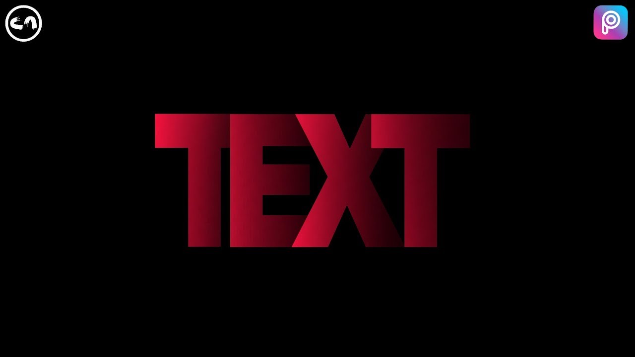 Moody Shadow Text Effect in Picsart