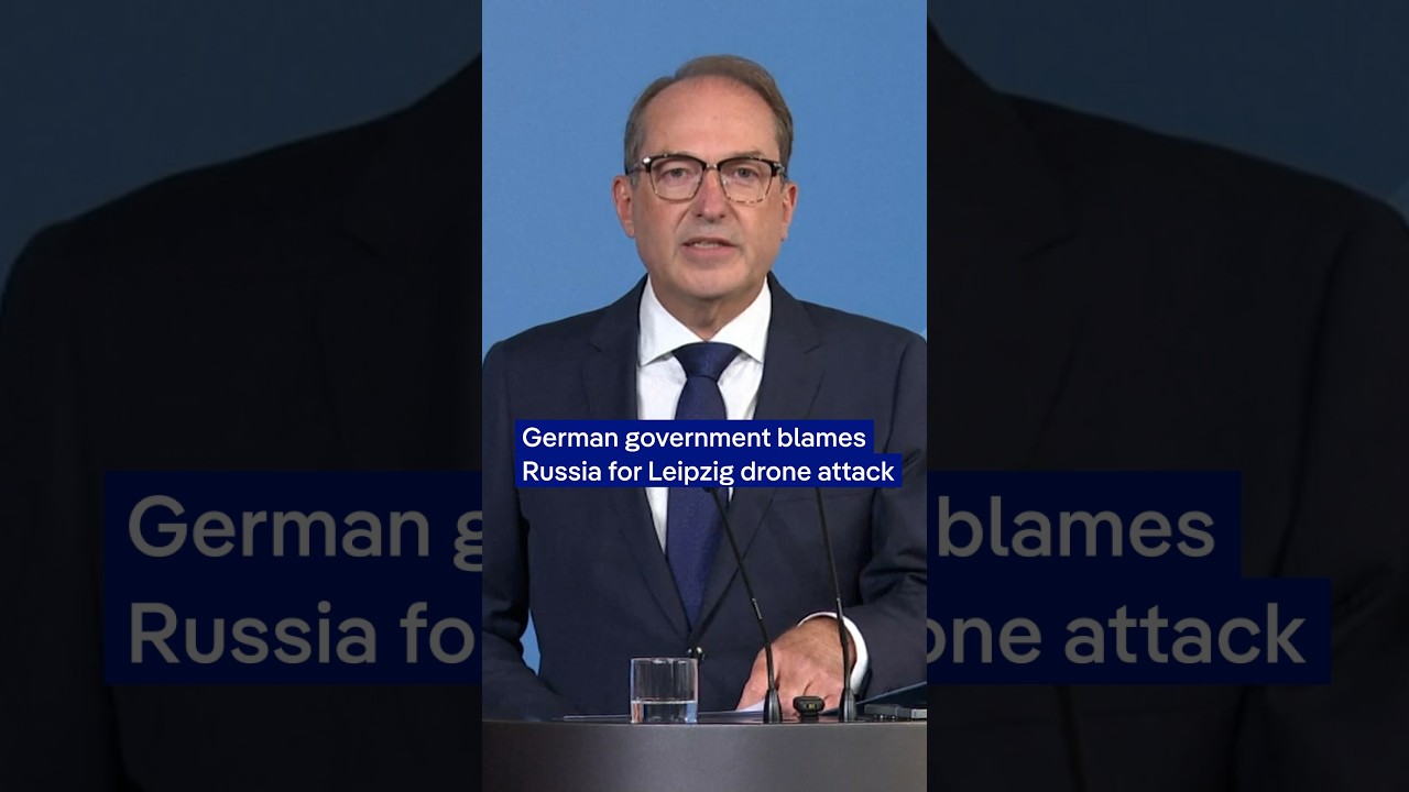 German government blames Russia for Leipzig drone attack | DW News