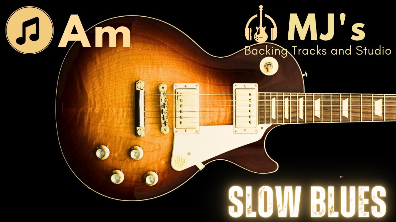 Soulful Slow Groovy Blues in A minor | 75 bpm | Guitar Backing Track