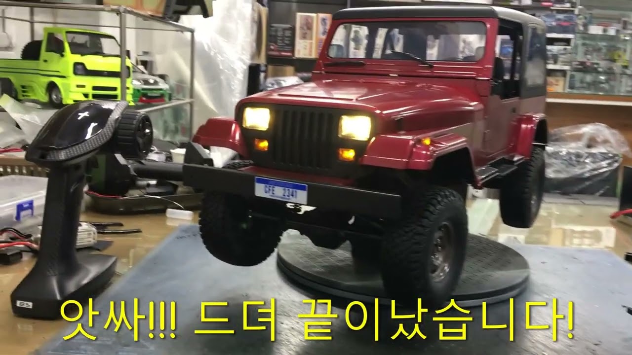 Michigan RC jeep YJ hobbywing fusion+LED work