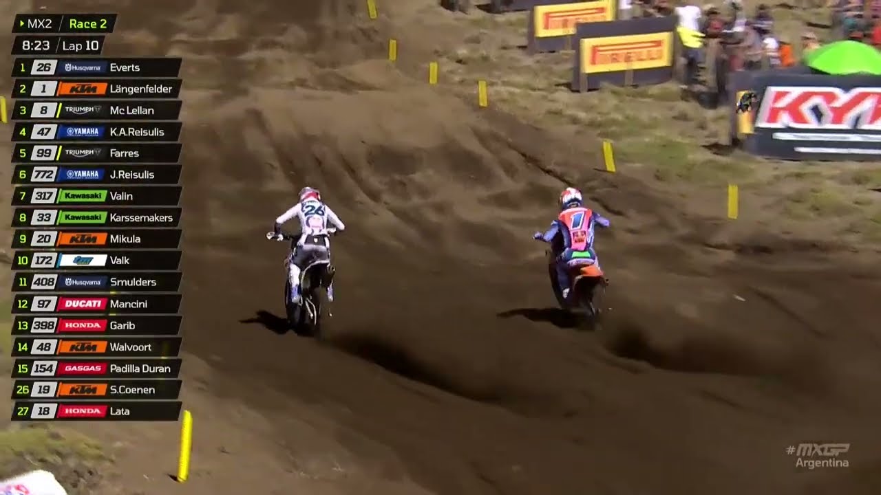 L&auml;ngenfelder vs Everts for the lead! #MXGPArgentina