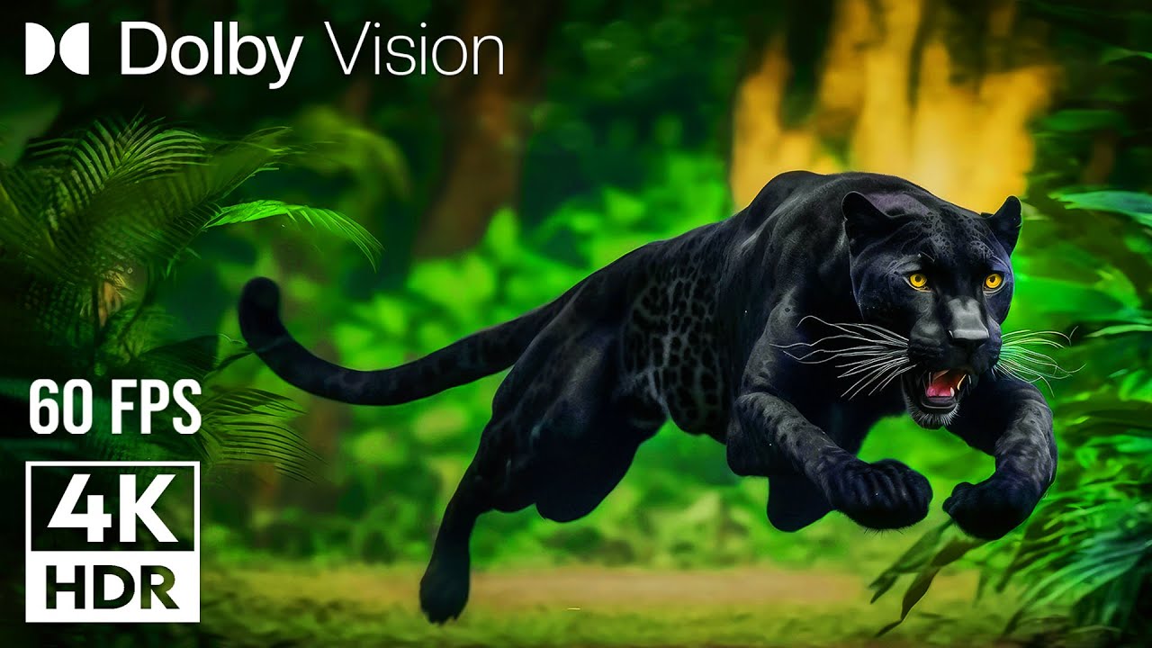 4K HDR VIDEO ULTRA HD 60 FPS | with Relaxing Music (Animal Colorful Life)