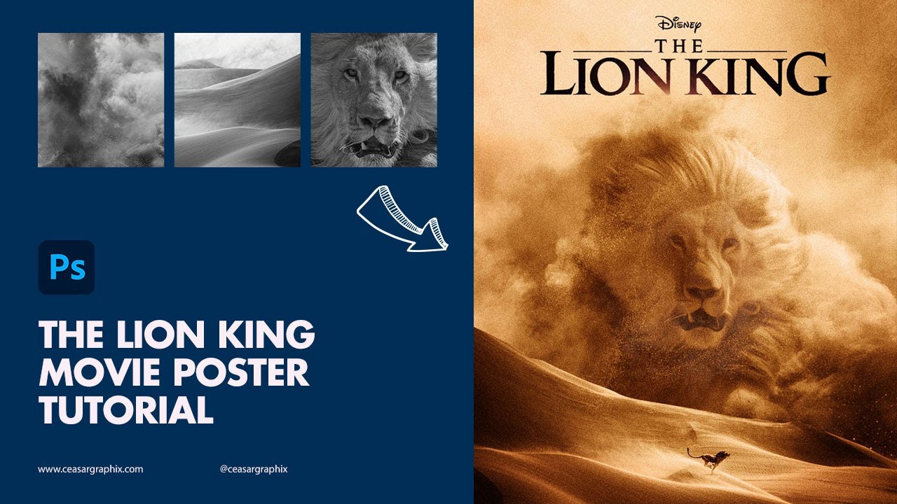The Lion King Movie Poster Tutorial