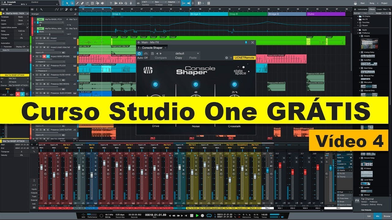 (#Vídeo04)Curso Studio One -  Como Configurar o Teclado ou Controlador MIDI no Studio One