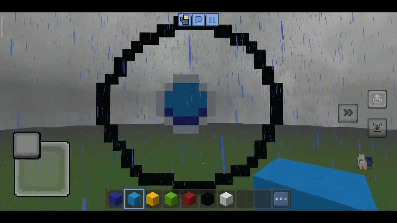 Google chrome logo in minecraft