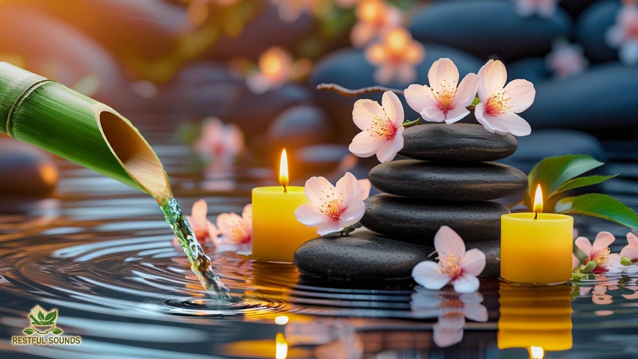 Relaxing Piano Music with Flowing Water 🌿 Calming Sounds for Meditation, Stress Relief & Serenity