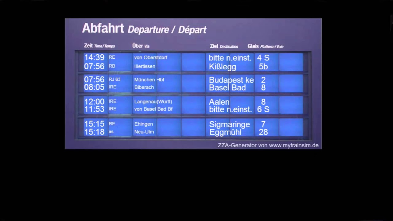 Blechelse in Ulm Hbf
