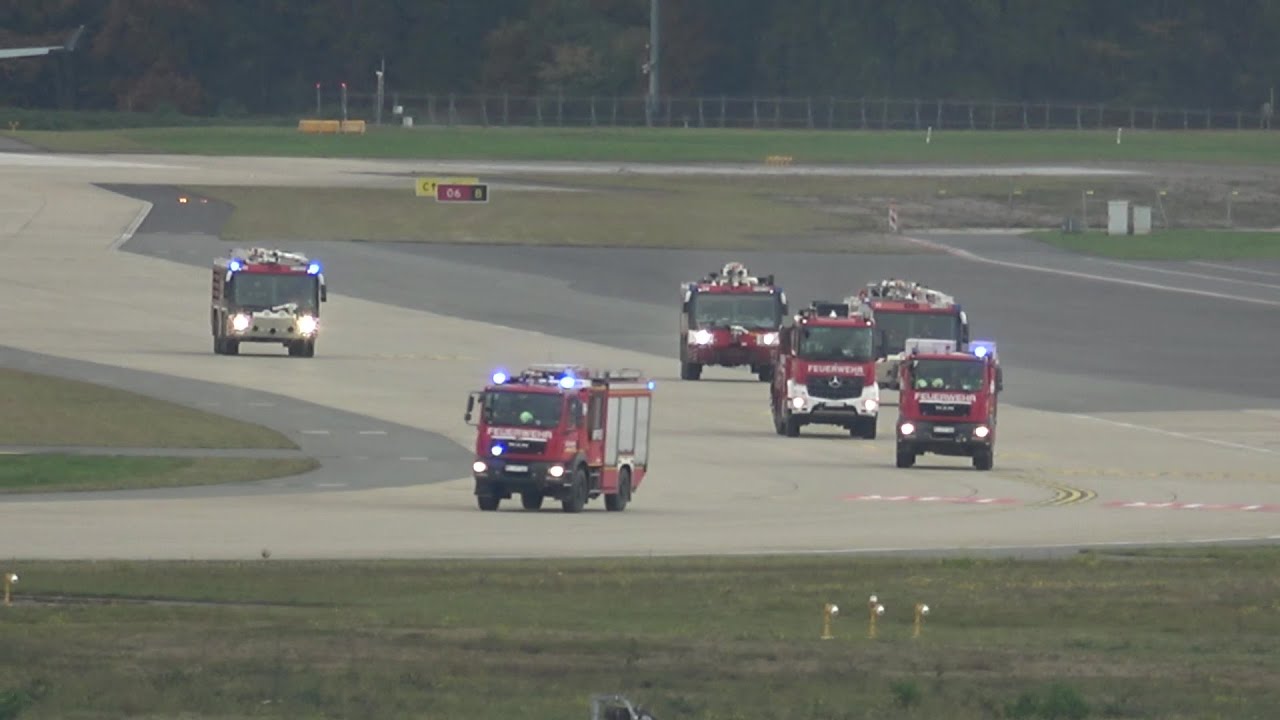 Alle Einsatzfahrten zu ICAO-Übung am Flughafen Köln/Bonn am 04.11.23