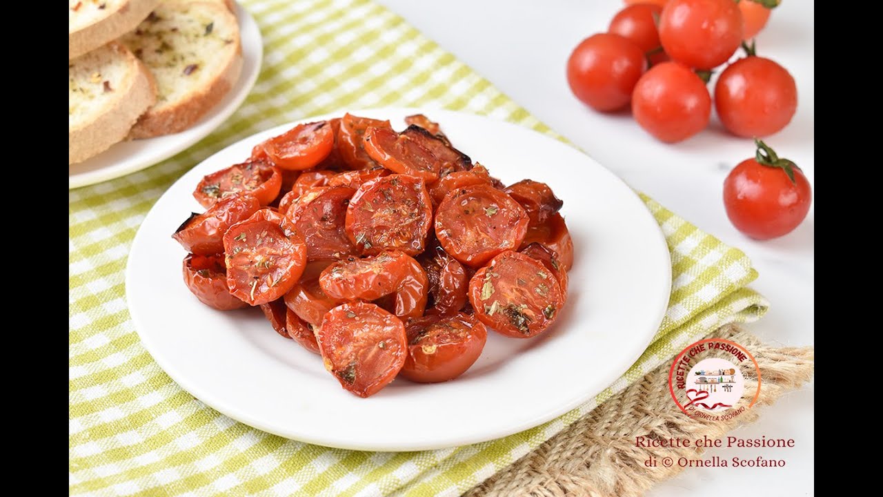 Pomodorini caramellati al forno se li provi non li lasci più creano dipendenza -Ricette che Passione