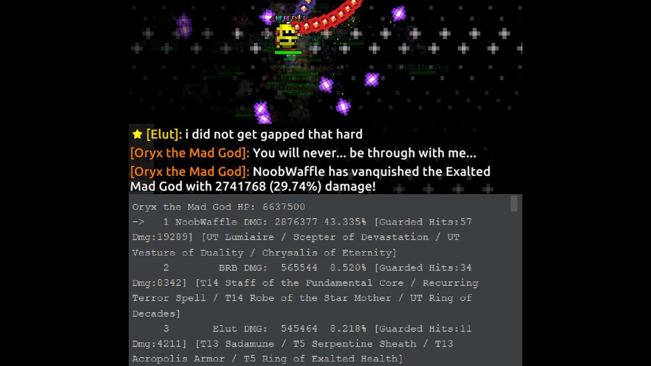 (rotmg o3) Doing almost 3 million damage to Oryx 3 (2.74m 29%)