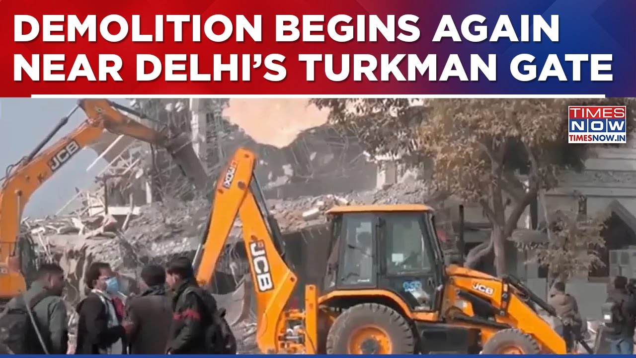 Bulldozer Action Begins Again Near Delhi's Turkman Gate Amid Heavy Security | Ground Zero Visuals