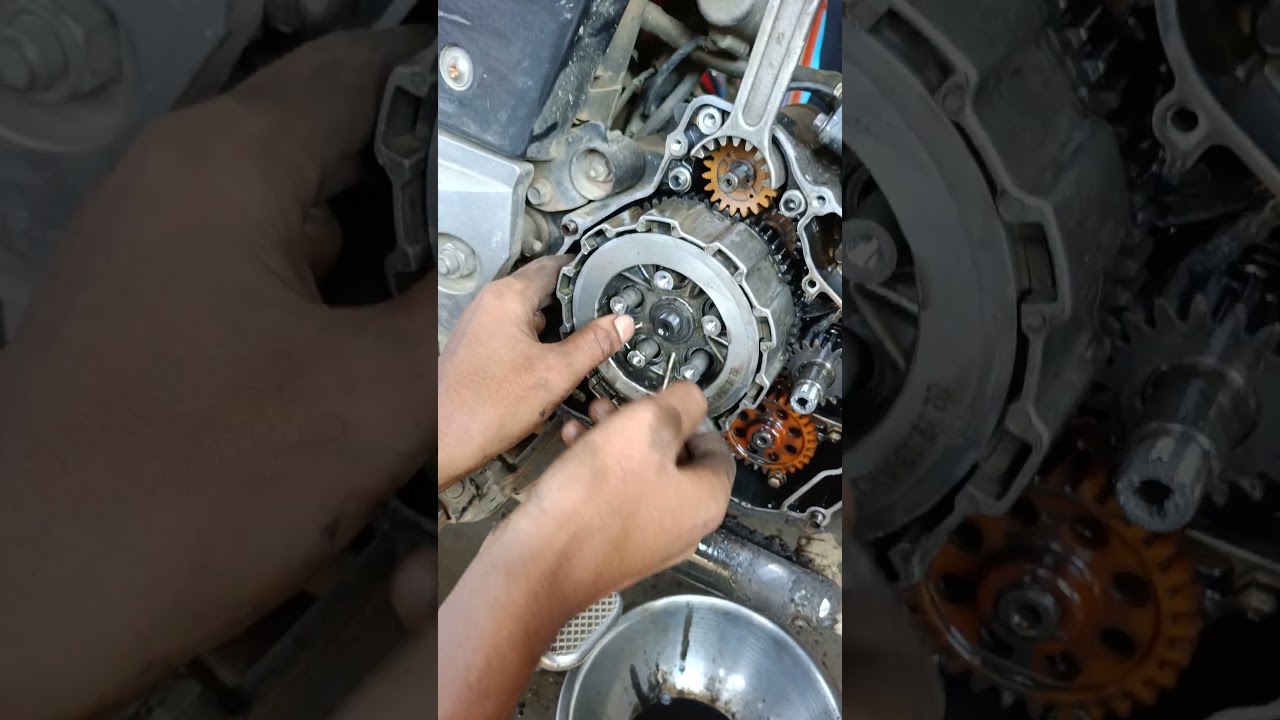pulsar 150 clutch assembly open #bike #video