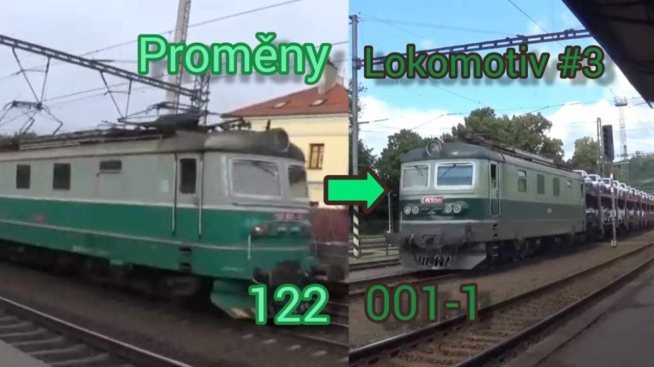 Proměny lokomotiv #3 - Uhelka 122.001-1 dř&iacute;ve a dnes