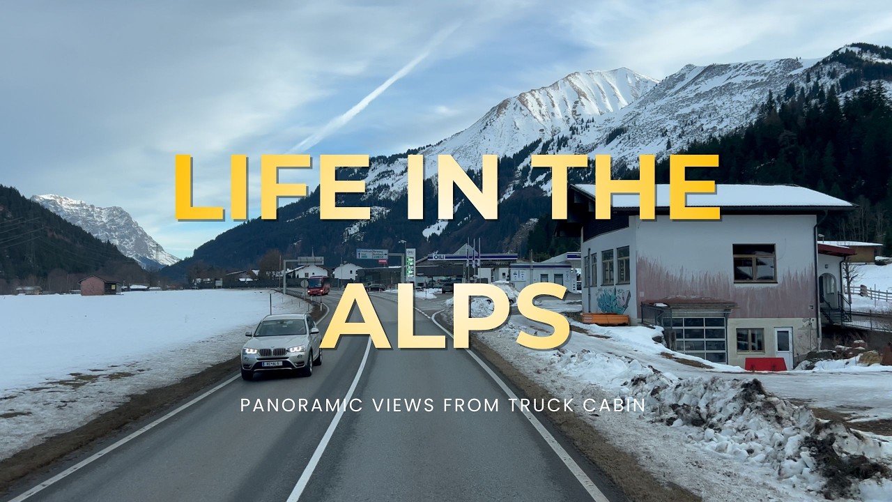 Austrian Alps Winter Drive 4K ❄ Snowy Mountains, Forests & Quiet Villages