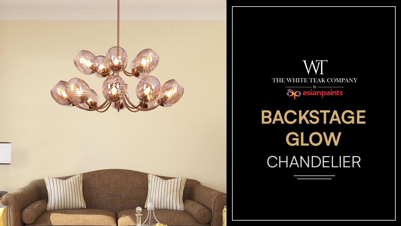 Backstage Glow Chandelier | White Teak
