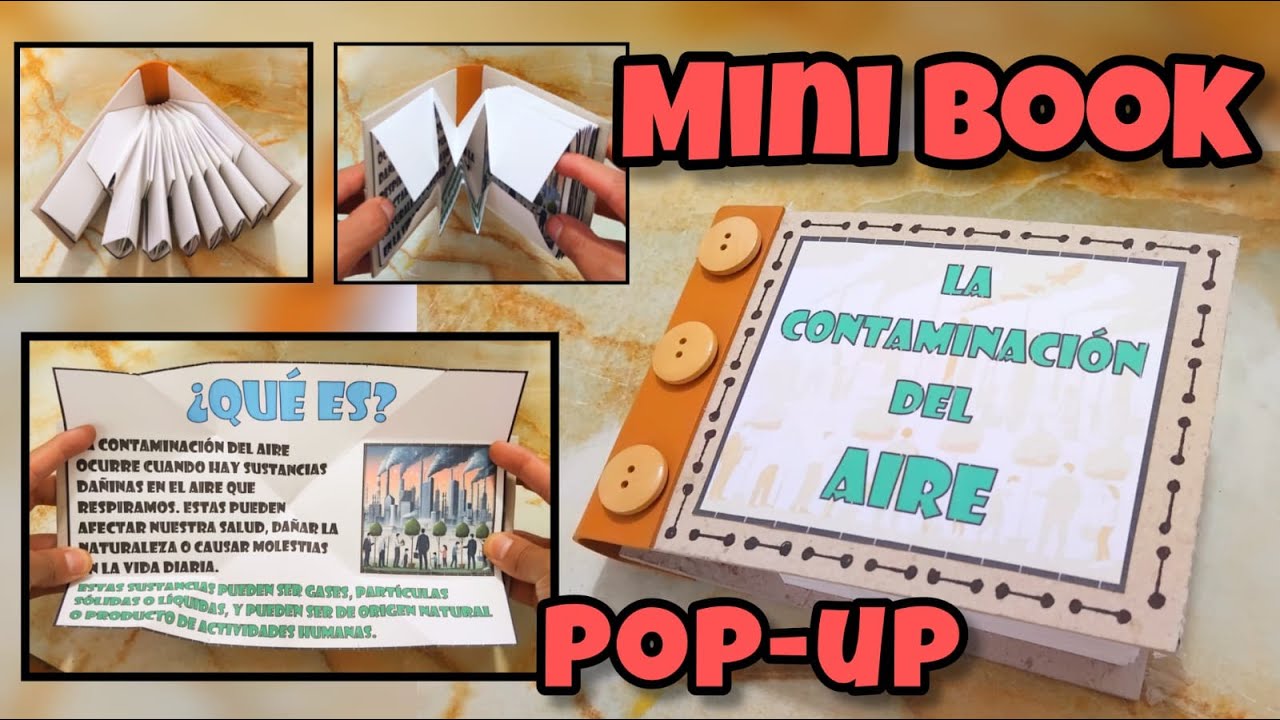 Cómo Hacer un MINI BOOK POP-UP paso a paso / Día Mundial del Medio Ambiente