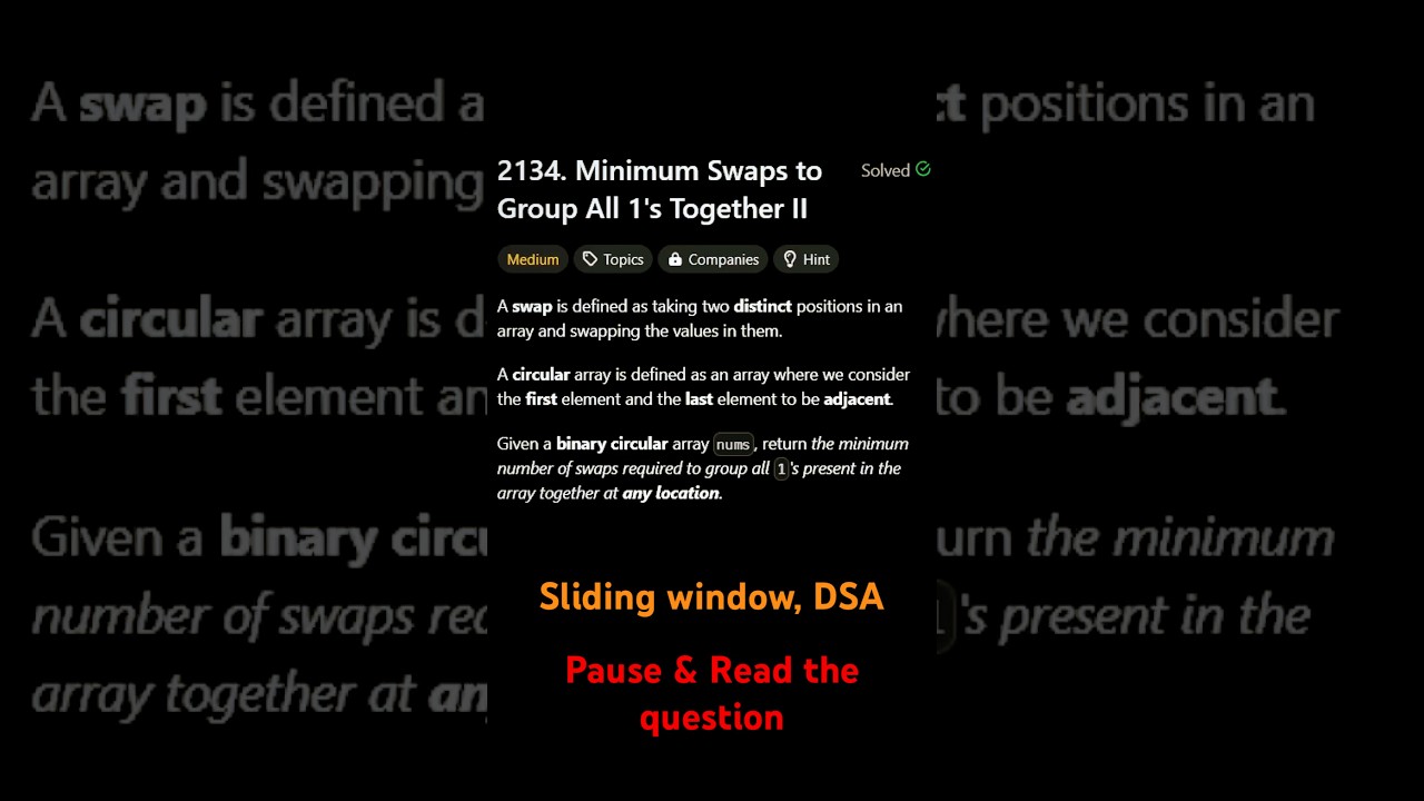 Leetcode 2134. Minimum Swaps to Group All 1&rsquo;s Together II