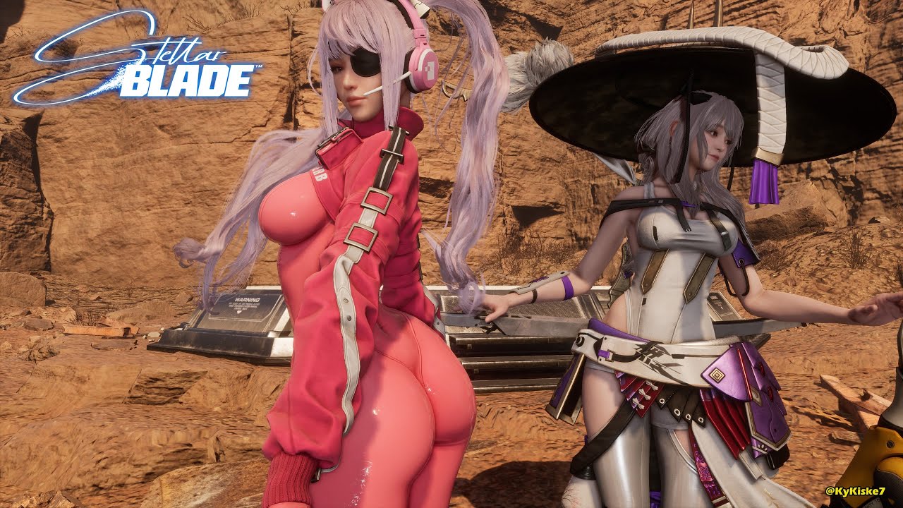 Stellar Blade -  New Nikke (Alice outfit) Mini-Game & BOSS Fight - 4K