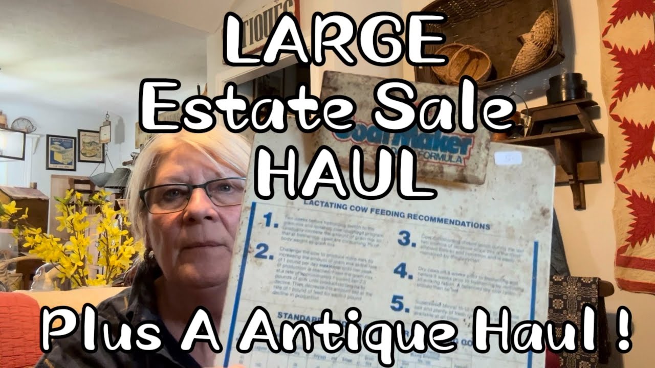 I had so MUCH FUN at the Estate Sale AND I have Primitives and Antique HAUL !