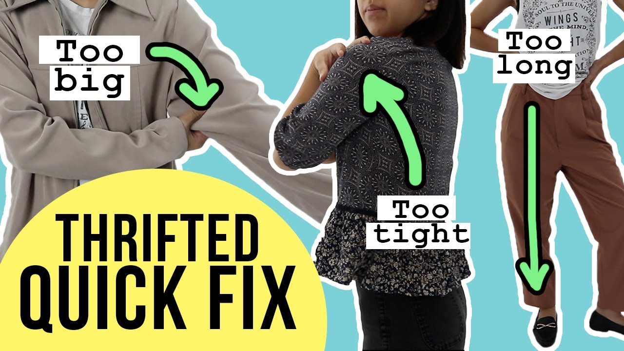 Thrifted Quick Fix | Enlarging Sleeves that are TOO SMALL