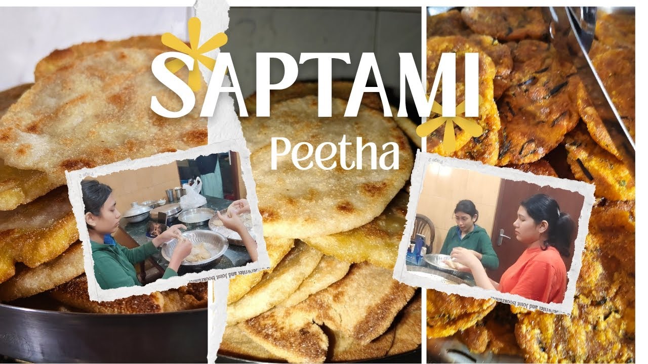 We made manipuri style peetha at home in saptami 🥰😋|| peetha recipe|| Esha's vlog