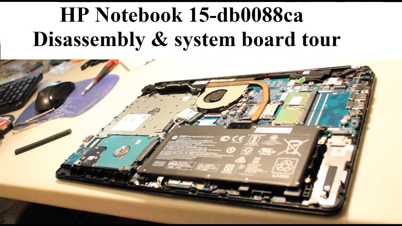 HP Notebook 15-db0088ca Disassembly for Service