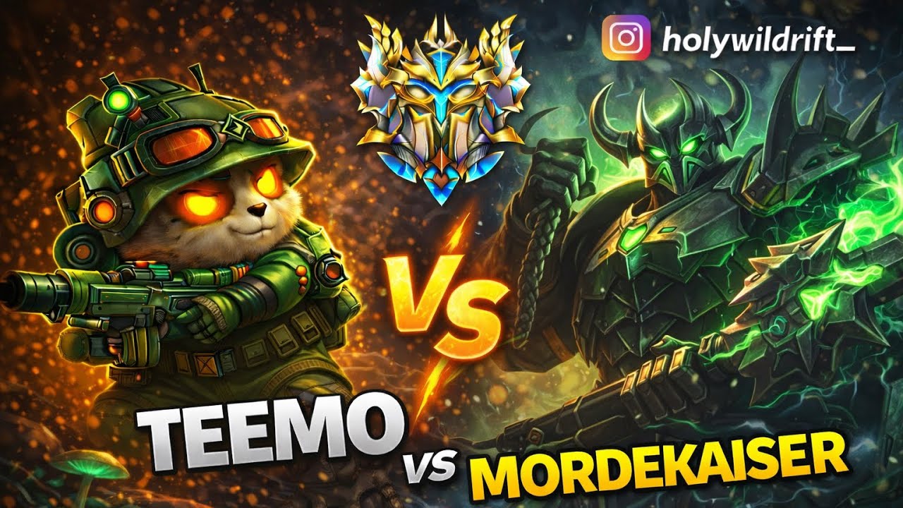 Rank 1 Teemo Vs Mordekaiser Top Lane  | Wild Rift Ranked Gameplay 