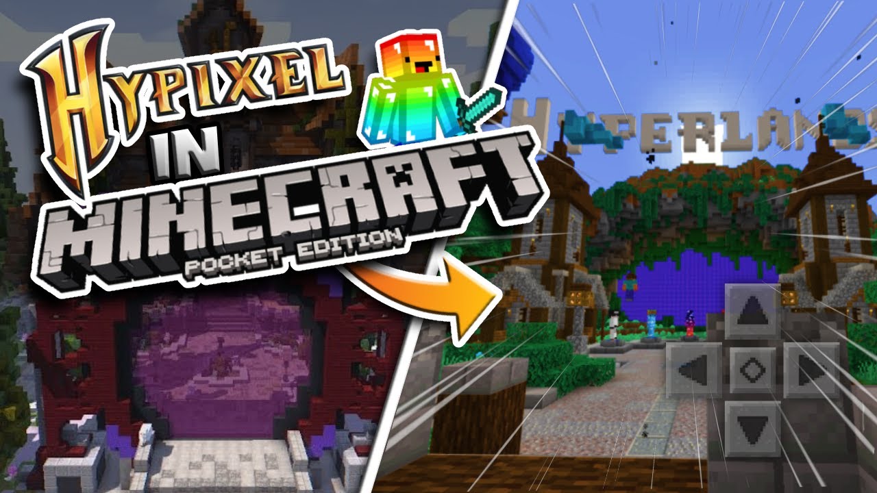 hyperlands... (Hypixel in MCPE/Minecraft Bedrock???) - SkyWars Comparation