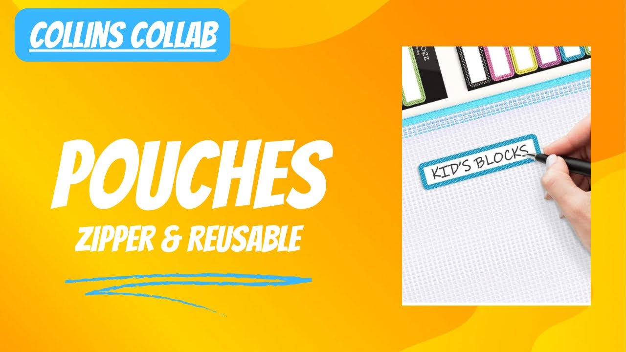 Mesh Zipper Pouches #pouch #organization #zipperpouch #labels #getorganized